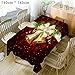 Produktbild Weihnachtstischdecke, rechteckig, rote Schneeflocke, Tischdecke und Tischläufer, für Zuhause, Küche, Party, Dekoration, farbe, 140cm * 140cm