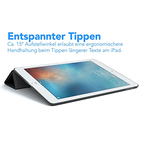 Apple iPad Pro 12,9 (Zoll) Hülle, EAZY CASE Smart Case Premium Schutzhülle, Ultra dünnes Smart Cover mit Stand-Funktion & Displayschutz, Ultra Slim Cover in Schwarz - 4