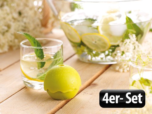infactory Silikon-Eisform für trendige „Ice Balls“, 4er-Set - 3