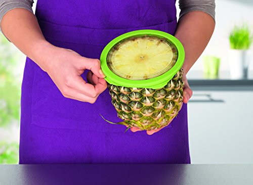 GOURMETmaxx 06227 Aufbewahrungsschüssel-Set | Aufbewahren, Einfrieren, Aufwärmen, Transportieren| 10-teilig | Kunststoff | Grün/Transparent - 5