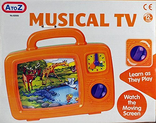 Baby Musical TV - Classic Wind Up Magical Moving Toddlers Television Toy