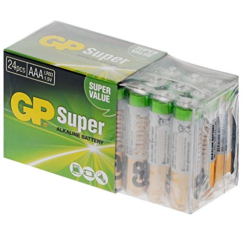 GP Batteries 1.5V SÚPER alcalinas Multipack Micro AAA baterías (paquete de 24)