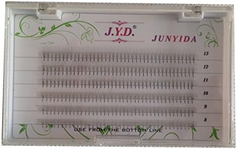 Cupidlovehair 8mm To 13mm Volume 3D Eyelash Extensions 0.07mm Thickness Hair Mink Strip Makeup C Curl False Individual Eye Lashes Natural Style Soft Black