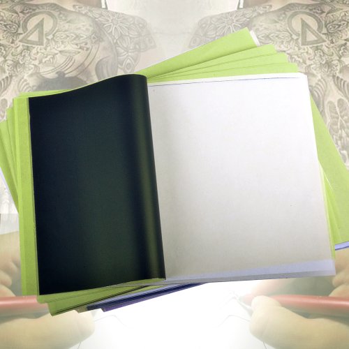 Profi Tattoo Matritzenpapier Papier Matrizenpapier Taetowierung Vorlagen 25 Blatt 4 lagig