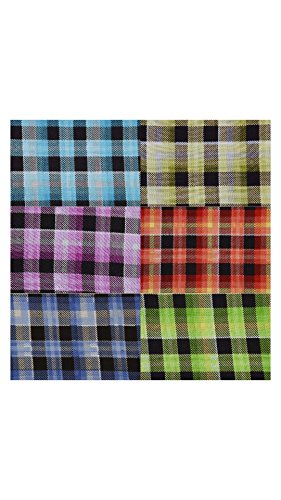 Nakoda Creation Mens Cotton Multi-Coloured Checks Shirt Fabric (Pack of 6) RS.599 (60.00% Off) - Amazon