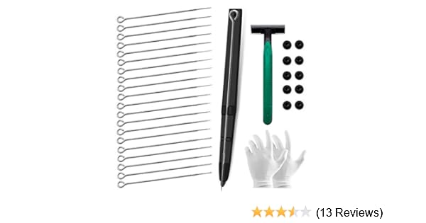 Buy Chiitek Hand Poke And Stick Tattoo Kit Black Stick And Poke Pen 20 Tattoo Needles For Tattoo Artist Online At Low Prices In India Amazon In