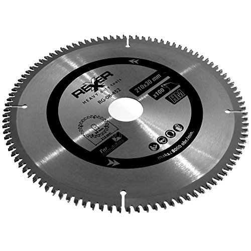 HM Kreissägeblatt Ø 210 x 30 / 25,4 / 20 / 16mm 100 Zähne Sägeblatt für Holz Alu