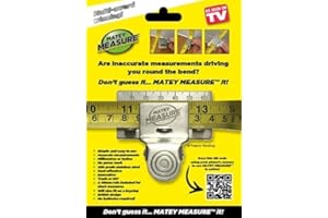 Matey Measure Clip, The Tool for Accurate Measurements, Tape Measure Aid, 430 Grade Stainless Steel, Don’t Guess It Matey Measure™ it!