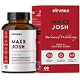 Nirvasa Maxx Josh Testosterone Supplement Tablets (500mg) with Ashwagandha, Gokshura & Safed Musli |For Performance Support, Muscle Support And Energy Support | 60 Tab x 1