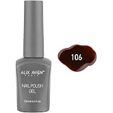 ALIX AVIEN Kahverengi Koyu Kırmızı Kalıcı Oje 106-Yoğun Renk Veren Jel Oje 12 ml-Nail UV Gel Polish 106