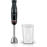Bosch &ndash; Hand Blender, ErgoMaster, Series 4, 1000 W, QuattroBlade, Black | One-finger speed control. The first air-cooled engi