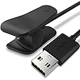 TUSITA Charger for Compatible with Garmin Vivosmart 4 Activity Tracker - USB Charging Cable Clip Cradle 100cm - Fitness Tracker Accessories (1-PACK)