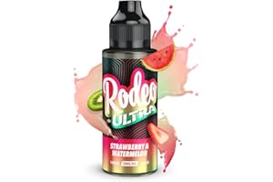 100ml Strawberry & Watermelon Rodeo Ultra E Liquid Premium 70/30 Vape Juice Sub Ohm E Cig 0mg Flavoured eJuice E Cigarette No Nicotine Short Fill (Rodeo E Liquid)