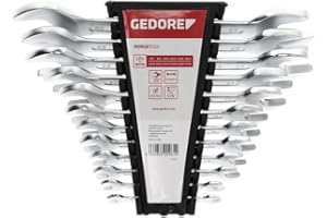 GEDORE red Zestaw kluczy płaskich, zestaw 12-częściowy, SW 6-32 mm, metryczny, krótki, R05125012