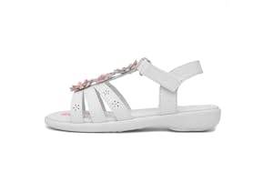 Walkright Caylee Girls White Flower Sandal