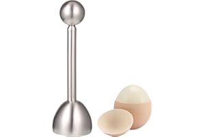 SDHIIOLP Coupe Oeuf à La Coque, Ouvre-Oeufs En Acier Inoxydable Egg Cutter Topper Pour Oeufs Durs Et Mous