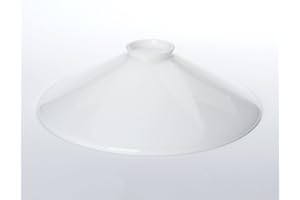 ORION LIGHTSTYLE Abażur szklany klosz biały błyszczący wiele rozmiarów z krawędzią do E27 szkło 20 cm 25 cm 30 cm opal klosz lampy (250 mm)