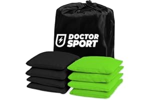 ‎DOCTOR SPORT DOCTOR SPORT │ Original Cornhole Bean Bags (8-teilig) │ 15 x 15 cm │ 400 g │ Aus Bester Verarbeitung und besten Materialien