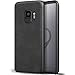 Produktbild Conie Basic Schutzhülle kompatibel mit Samsung Galaxy S9, Schwarzes PU Leder Case Innenseite weich gefüttert Handy Hülle Backcover