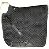 Engel Reitsport Lammfell Schabracke Aufpolster Stoff schwarz Fell med. (Schabra 1 Aufpolster)