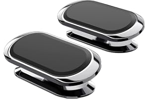 KASTWAVE Magnetic Phone Holder for Car, Universal Cell Phone Magnet Car Mount for Dashboard & Vent 360° Rotation Adjustable Cell Phone Mount Compatible with All Smartphones & Tablets (2 Pack)