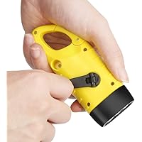 Dynamo Taschenlampe VADIV LED Taschenlampe Handkurbel Solar Taschenlampe Camping Notfall-LED-Taschenlampe Karabiner…
