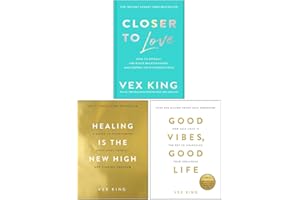 Set di 3 libri della collezione Vex King (Closer to Love [Rilegato], Healing Is the New High, Good Vibes Good Life)