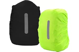 PINEPAN Funda impermeable para mochila con rayas reflectantes, 15 l - 100 l, impermeable, para senderismo, camping, viajes, ciclismo