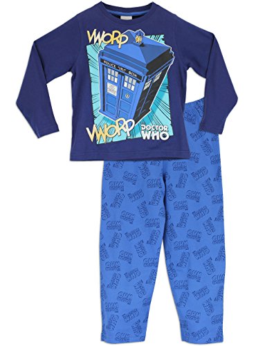 Doctor Who Boys Dr Who Pyjamas Tardis Age 9 to 10 Years