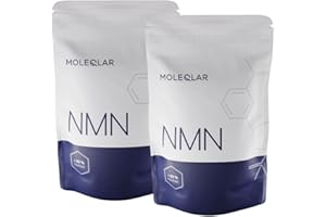 MoleQlar® NMN | 120 grammi di polvere | precursore NAD con purezza >99% | autenticità certificata | 100% Uthever | laboratorio testato in Germania (120 g)