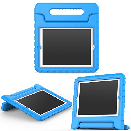 MoKo Hülle für iPad 2 / 3 / 4 - Superleicht EVA Kids Shock Proof Cover Stoßfest Kindgerechte Schutzhülle für Apple iPad 2 / 3 / 4 9.7 Zoll Tablet-PC, Blau