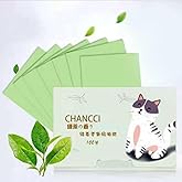 Lerfot Green Tea Infused Premium Oil Blotting Sheets - 100 Pcs Thick Facial Blotting Papers for Oily Skin, Acne Control, and 