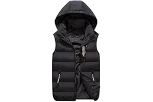 GIBZ Smanicato Antivento Gilet Giubbino Uomo Smanicato Gilet da Lavoro Uomini Piumini Inverno Imbottito