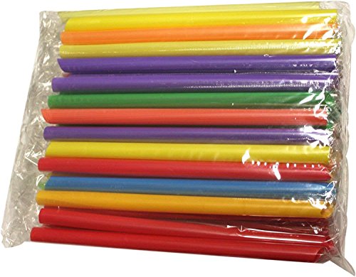 Preisvergleich Produktbild 50 pcs Colorful Straws / Disposable Tapioca Bubble Tea Beverage Straws