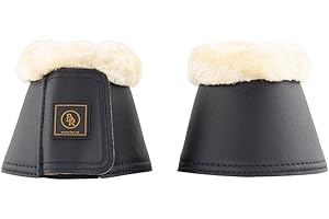 Bieman de Haas BR Hufglocken Springglocken Majestic mit Kunstfellrand (L, Navy)