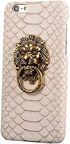 Sijueam White, 3D Lion's Head Case for iPhone Hip-hop Punk Style Back Case Ultra Slim Snake Texture Skin Case with Stand Holder PC Hard Back Cover Case For iPhone 6Plus 6s Plus
