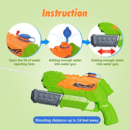 Water Pistol NextX Beach Toy Outdoor for fun Water Soaker Gun for kids (Green)