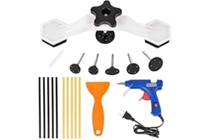 Ardentity Outils Débosselage sans Peinture, Réparation Paintless, 21 pcs Carrosserie Outils Kits Extracteur Colle Bosse Voiture Pistolet à Colle