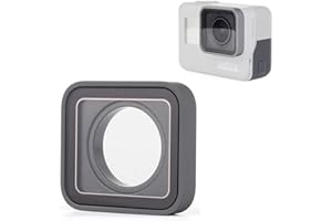 NMD&LR Couvercle D'objectif De Remplacement D'appareil Photo pour Gopro Hero 5 6 7, Pièces De Réparation D'objectif Anti-Rayures Accessoires D'appareil Photo Compatibles pour Gopro Hero 5/6/7 Black