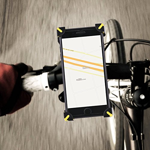 Fahrrad Handyhalterung, Selighting Universal Handy Halterung Outdoor Fahrradhalterung Fahrrad Lenker Halter 360Â° Drehbare Handyhalterung fÃ¼r 3.5-7 zoll Smartphone GPS-Schwarz (Schwarz)