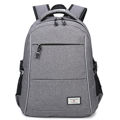 Travistar Oxford Herren Rucksack Jungen Schulrucksack Teenage Laptop Rucksack mit USB Ladeport fit 15 Zoll Laptop