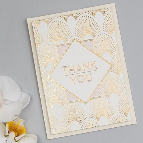 Pack of 10, DECOdence Foil Thank You Cards.