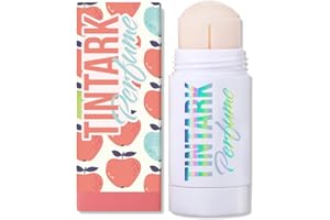 TINTARK Solid Perfume Stick, APPLE ALMOND, Portable Perfumes for Women, Girl's Fragrances Travel Size, Lightly Scented, Vegan Natural & Safe Ingredients, Long Lasting (05 APPLE ALMOND)