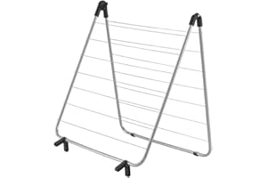 Metaltex "Nevis" Over-The-Bath Laundry Airer, Silver/Metallic Grey, 407407031