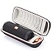 Produktbild Hart Tasche für JBL Flip 4 / JBL Flip 3 Kabellose tragbare Bluetooth-Lautsprecher, Reisetasche mit Aufbewahrungstasche. Passt USB-Kabel und Ladegerät - Schwarz
