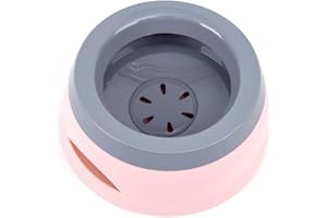 TOWEAR Cuenco Flotante para Mascotas, antidesbordamiento, antiasfixia, no derrame, para Mascotas, para Perro, Gato, Cachorro, Animal (Rosa)