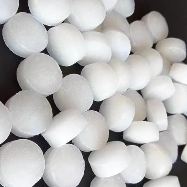 Lot de 5 boules à mites blanches non toxiques pour armoire, élimine les cafards avec un parfum naturel de haute qualité MNS - Maison