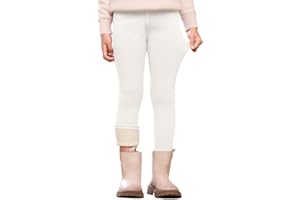 Kfnire Leggins Felpati Bambina Invernali Leggins Termici Bambina con Fodera in Pile Caldi Morbidi ed Elastici