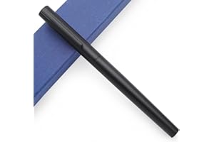 CZXWYST JINHAO 35 - Penna stilografica in metallo, pennino extra sottile da 0,38 mm, colore: Nero