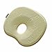 MITTAGONG Infant Headrest Prevent Flat Round Memory Foam Baby Pillow,Print Yellow